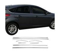 Fensterleisten Zierleisten für Ford Focus mk3 Schrägheck C346 2011-18 Chrom 8tlg