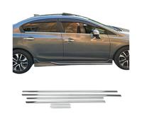 Fensterleisten Zierleisten für Honda Civic IX Limo 2011-2016 Edelstahl Chrom 6x