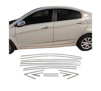 Fensterleisten Zierleisten für Hyundai Accent Blue Solaris 2012-2020 Chrom 14tlg