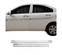 Fensterleisten Zierleisten für Hyundai Accent Era 2005-2011 Stufenheck Chrom 4x