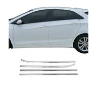 Fensterleisten Zierleisten für Hyundai i30 Schrägheck 2006-11 Edelstahl Chrom 4x