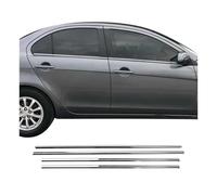 Fensterleisten Zierleisten für Mitsubishi Lancer 2008-2017 Edelstahl Chrom 4tlg