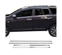 Fensterleisten Zierleisten für Nissan Qashqai +2 2008-2014 Edelstahl Chrom 4tlg