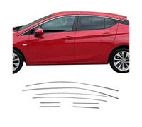 Fensterleisten Zierleisten für Opel Astra K 2015-2019 Oben Edelstahl Chrom 8tlg