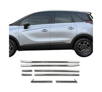 Fensterleisten Zierleisten für Opel Crossland X 2017-2025 Edelstahl Chrom 8tlg