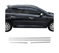 Fensterleisten Zierleisten für Peugeot 207 Schrägheck 5-Tür 2006-2012 Chrom 4tlg