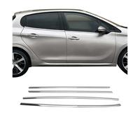 Fensterleisten Zierleisten für Peugeot 208 2012-2019 Edelstahl Chrom 4tlg