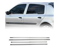 Fensterleisten Zierleisten für Renault Clio 1998-2005 Edelstahl Chrom 4tlg