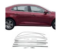 Fensterleisten Zierleisten für Renault Megane Limo 2016-2025 Edelstahl Chrom 12x