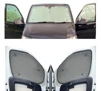 Fensterrollo-Set Kombatibel Mit Renault Master (2010-Date)(Komplettset SWB + Heckklappe) Rückseite einfärben Khakigrün, Reversibel und Thermisch