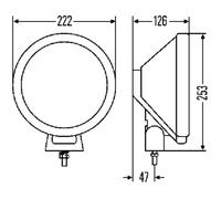 Fernscheinwerfer HELLA 1F8 006 800-311