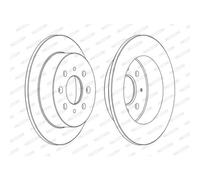 FERODO 2x Bremsscheibe hinten Ø239 mm Voll für Honda Jazz II GD_ GE3 GE2 1.3