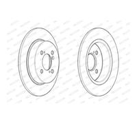 FERODO 2x Bremsscheibe hinten Ø259 mm Voll beschichtet für Suzuki Swift IV FZ
