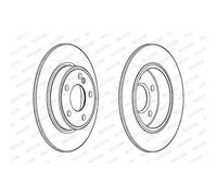 Ferodo Bremsscheibe PREMIER DDF2335C hinten rechts/links voll 276 mm für Mercedes-Benz