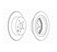 FERODO 2x Bremsscheibe hinten Ø292 für Nissan Qashqai +2 I J10 JJ10 2.0 1.6