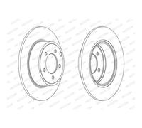 FERODO 2x Bremsscheibe hinten Ø302 mm für Jeep Compass MK49 2.4 4x4 2.2 CRD