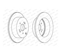 FERODO 2x Bremsscheibe hinten Ø302 mm Voll beschichtet für Hyundai Santa Fé II