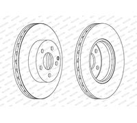 FERODO Bremsscheibe ddf1690c 295mm 28mm für Mercedes