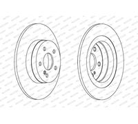 FERODO Bremsscheibe ddf1691c 300mm 10mm für Mercedes