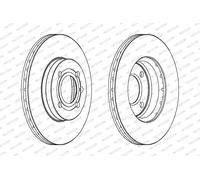 2x Bremsscheibe PREMIER Coat+ disc DDF207C