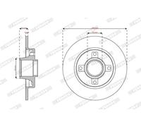 Bremsscheibe FERODO DDF2929-1, 1 Stück