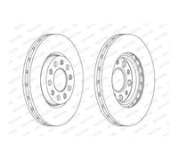 FERODO Bremsscheiben vorne Ø281 mm belüftet für Fiat 500X 334_ Alfa Romeo