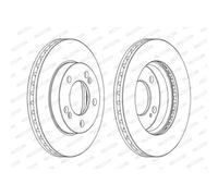 FERODO Bremsscheiben vorne Ø294 mm belüftet für Ssangyong Rexton W Kyron