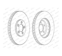 FERODO Bremsscheiben vorne Ø320 mm belüftet für Jaguar S-Type XJ Super Eight