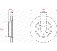 FERODO DDF2819C Bremsscheibe für HYUNDAI,KIA