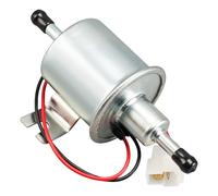 Fesuda Universal elektrische Kraftstoffpumpe HEP-02A, Benzinpumpe Hochleistungs Kraftstoff-Fördereinheit für PKW, LKW, Motorräder, Boote und landwirtschaftliche für Benzin und Diesel (Silber)