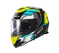 FF800 Storm II Tracker Schwarz Gelb Motorradhelm 2206, XL XL schwarz gelb