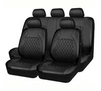 FFBHBLD Kunstleder Auto Sitzbezüge Set für Opel Corsa 2004-2009 - Auto Schonbezug für Vordersitze und Rücksitze - Autositzbezüge Komplettset kompatibel Airbag,B/Black