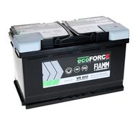 Fiamm 12V 80Ah 800A AGM Autobatterie Start Stopp EcoForce Starterbatterie