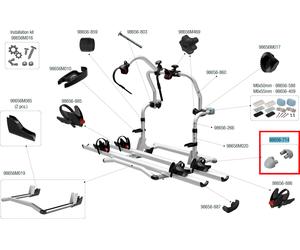 Fiamma Endkappe für Carry Bike Pro / Pro M / Pro C / Pro E Bike / Pro C E Bike Ersatzteilnummer 98656-714