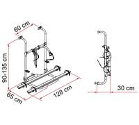 Fiamma Carry-Bike PRO Hymer/Dethletts Fahrradträger für 2 Räder