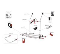 Fiamma Kit Klemme A Klicken Sie Auf Durchmesser 30mm für Fahrradträger Wohnmobil