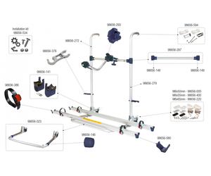 Fiamma Montagesatz für Carry Bike Pro Hymer Blue Fiamma Artikelnummer 98656-534