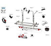 Fiamma Montagesatz passend für Carry Bike Mercedes Viano - Fiamma Ersatzteilnummer 98656-150