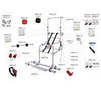 Fiamma Sicherheitshaltegurt 2 Stück passend für Carry Bike Lift 77 / Lift 77 E-Bike - Fiamma Ersatzteilnummer 98656-776
