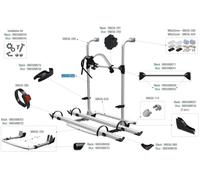 Fiamma Tragestruktur unten passend für Carry Bike Pro / Pro E-Bike / Hymer / PRO Autotrail - Fiamma Ersatzteilnummer 98656-279