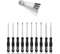 Fictory 12 Stück Metall Vergaser Einstellwerkzeug Set Schraubendreher & Reinigungsset Unverzichtbar für präzise Vergaser Tuning Erschwingliche Lösung für DIY Mechaniker