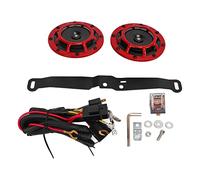 Fictory 12V 115dB Elektrische Auto Horn Kit Laute Zwillingshupen für LKW, Wohnmobile, Motorräder, UTVs, ATVs, einfache Installation