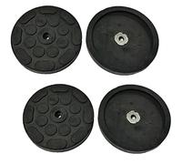 FILAVERSE 4X Gummiauflagen für J.A.B. Becker, ATH, Hofmann, Hermann Hebebühne | Ø120/110mm H19mm | 4er Set Aufnahmeteller Gummipads | Sicherer Halt für 2-Säulen Bühne | Mod. E104-CUF120/110-1F