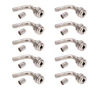 FILFEEL LKW-Reifenventilverlängerung aus Aluminium mit 75° Winkel & 65 mm Länge - Robuster Metall-Ventilschaft für Busse und Lastwagen zur sicheren Schlauchführung