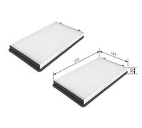 Bosch 1 987 432 103 Filter Innenraumluft für BMW 7 E65 E66 E67 Innenraumfilter