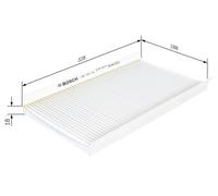 BOSCH Innenraumfilter 1 987 432 015 Partikelfilter für OPEL CORSA TIGRA COMBO