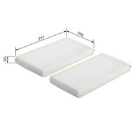 BOSCH Filter Innenraumluft 1 987 432 102 FR BMW 5 E60 E61 520 525 530 d i