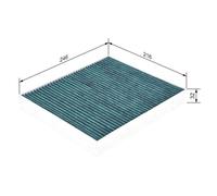 Filter, Innenraumluft Bosch 0 986 628 504