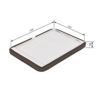 Filter, Innenraumluft Bosch 1 987 432 061