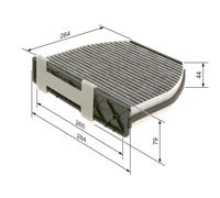 Filter, Innenraumluft Bosch 1 987 435 001